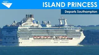 Island Princess departs Southampton (09/08/2023)