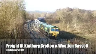 Freight At Kintbury,Crofton & Wootton Bassett 06.02.25 - 4K
