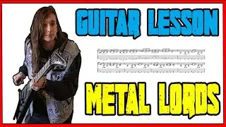 💀 HOW TO PLAY MACHINERY OF TORMENT (metal lords) FREE TAB and GUITAR SOLO