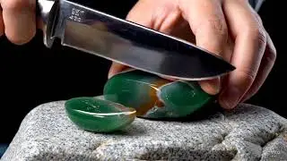 Cinematic video of cutting jade with a knife ASMR Video#asmr #cuttingjade #cinematic #cinematicvideo