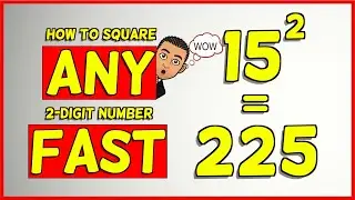 How to square any 2 digit number FAST (what your teacher didn't tell you)