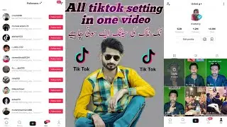 tiktok setting full | tiktok setting tutorial | how to set tiktok setting by ustad g