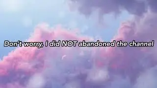 IM BACK!! - Updates and more! ✨💜