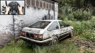 Forza Horizon 5 Rebuilding Initial D Toyota AE86 | Thrustmaster TX Gameplay