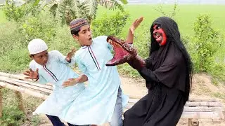 Shaitan vs Two Child With Snake || Shaitan Snake | Power of bishmillah | Sayef Media