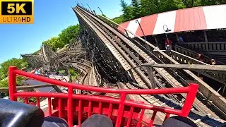 American Thunder POV 5K Fast Paced Wooden Coaster Six Flags St. Louis, MO