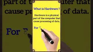 What is Hardware in Computer With Examples | Definition of Hardware | Computer | Definitions Wala