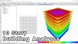 ETabs Structure Analysis 10 Story RCC Building Design By Using Indian Code| MDS | Civil Cube