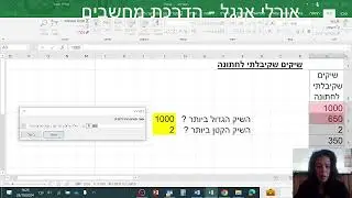 Open Valley קורס אקסל למתחילים   עיצוב מותנה ופונקציית IF