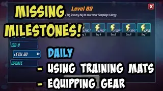 MISSING MILESTONES! (not me) Need them to advance to the new level 80 cap.