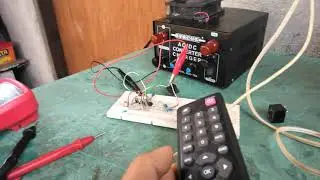 Power supply , Remote switch , CD4017