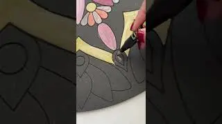 PAINTING BLACK GALAXY MANDALA STAR 🌟
