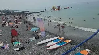 Мамайка Сочи- выходные на море. Погода меняется ожидается циклон к вечеру. 24.08.24