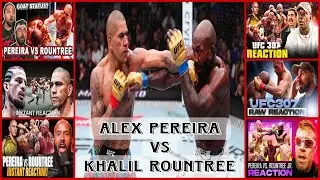 Alex Pereira vs Khalil Rountree Fight at UFC 307 Reaction!
