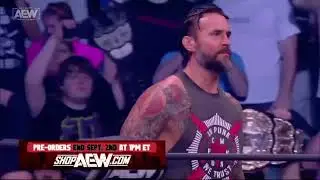 AEW Dynamite 8/24/22 - CM Punk Entrance As Champion