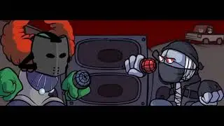 Чисто любой спор Трикки и Хэнка. Tricky  VS Hank (Friday Night Funkin mod)