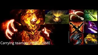 Shadow fiend Hitter is back - Hard game Carrying my teamate 1vs5 EPIC game