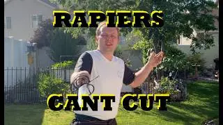 Can You CUT with a RAPIER?! -