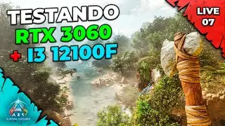 DIA 7 - TESTE RTX 3060 + i3 12100f no ARK ASCENDED Sobrevivendo com Estilo Ao Vivo