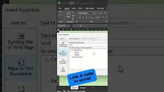 Add a link to a cell in different sheet 