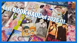Last Book Haul of 2025 | manga manhwa bl novels art books fanart fanzine danmei calendar 📚