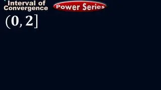 Interval of Convergence between two points | Power Series | calculus by #moein