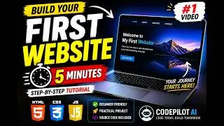Build Your First Website in 5 Minutes ⚡ | HTML CSS Beginner Tutorial