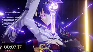 New Abyss 2.5 Genshin Impact Speedrun Floor 12 - 3 - 1 Cleared in 8secs