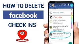 How to delete facebook check in || facebook profile se Check In place location kaise delete kare