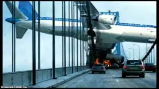 HUGE PLANE CRASH ON BRIDGE. ;(