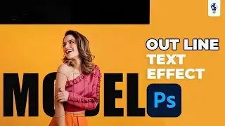 Outline Text Effect || Adobe Photoshop || Brillica Services 
