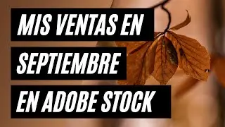 Mis ventas en septiembre en Adobe Stock