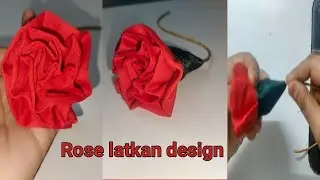 🌹Rose latkan design stitching tutorial for beginners // rose flower 🌹 latkan stitching, gulab latkan