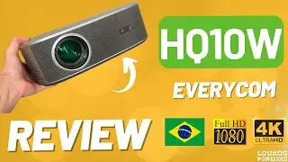 PROJETOR EVERYCOM HQ10W VALE A PENA? REVIEW COMPLETO