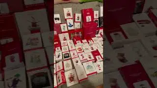I have over 300 Hallmark Christmas Ornaments 😱 #hallmark #shorts