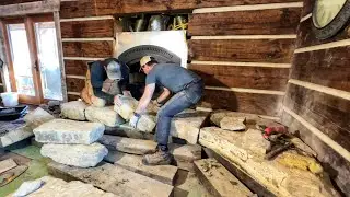 DIY Stone Fireplace Hearth - Part 1 (