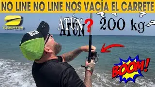 💣 NO LINE NO LINE 2 PICADONES VACIADAS DE CARRETE Y MI PRIMO EXTRENA SU CAÑA NUEVA SURFCASTING BOMBA
