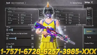 New Update 4.4⚡Best Sensitivity code + Control Settings Pubg Mobile/Bgmi Sensitivity 2026