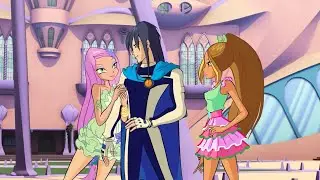 Princesa Krystal se encuentra con Helio en Alfea y conoce a Flora 1080p