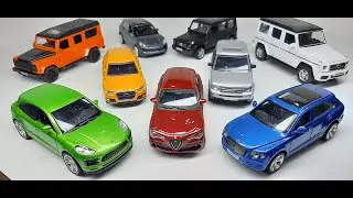 Diecast modelcars - SUV Edition - G63 AMG, BENTAYGA, STELVIO, Q3, DEFENDER, MACAN, RANGE ROVER...