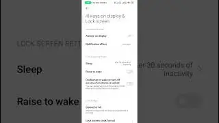 Raise to awake screen in redmi note 9 pro | Raise to awake screen |