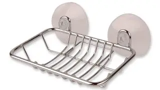 Suction cup holder. Suction cups last a long time if they...