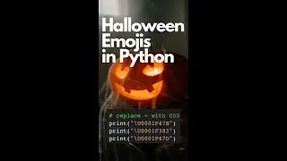🎃 Halloween Emojis in Python ?? 