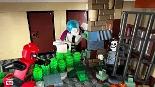 Lego Mysterio Police Station Breakout moc! #spiderman #lego