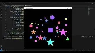 How to Create Colorful Random Shapes with Python Turtle | Fun Turtle Graphics Project