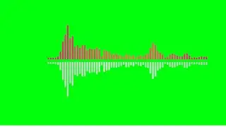 Audio Visualizers Waveforms Slow Vertica ||CARTOON GREEN SCREEN|| No Copy right