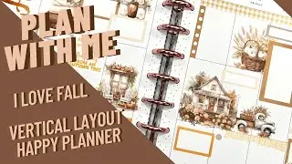 PLAN WITH ME | CLASSIC VERTICAL LAYOUT HAPPY PLANNER | I LOVE FALL KELLOFAPLAN