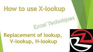 How to use X-lookup in excel