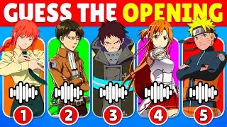 🔊 GUESS THE ANIME OPENING 🎵🔥 | EASY to IMPOSSIBLE