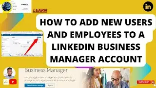 How to add a new user on LinkedIn business manager account